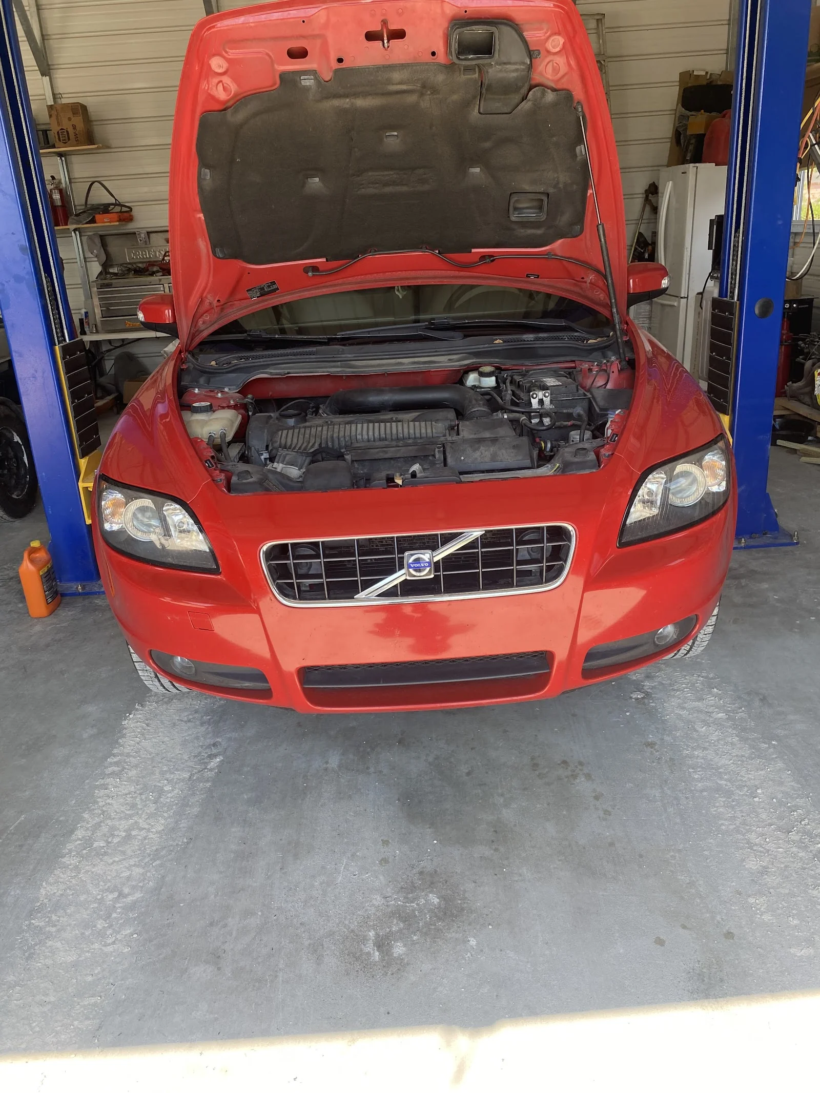 Vehicle being repaired at Plaisance Auto LLC